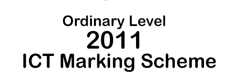 2011 o/l ict marking scheme